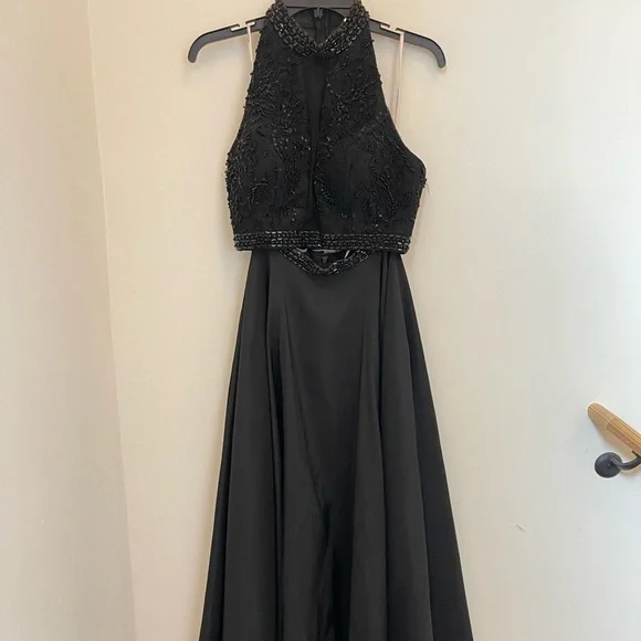 Sherri Hill | Dresses | Sherri Hill Black Two Peice Prom Dress | Poshmark